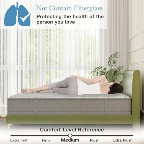 Full Size Mattress 12 Inch , Gel Memory Foam Mattress，Hybrid Full Mattress in A Box Individually Pocket Springs - Image 4