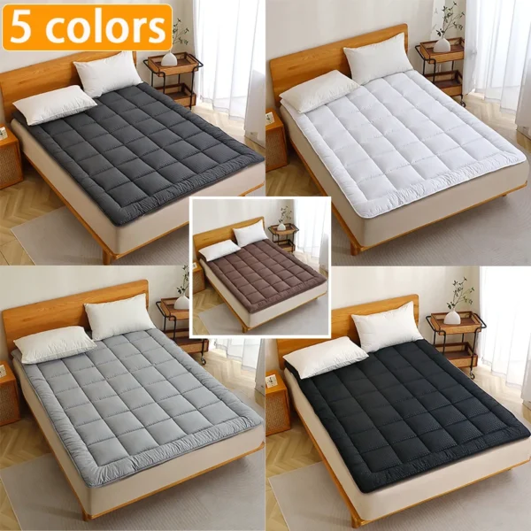 152x203cm 160x200cm 180x200cm Quilted Mattress Pad with Lacing - Image 2