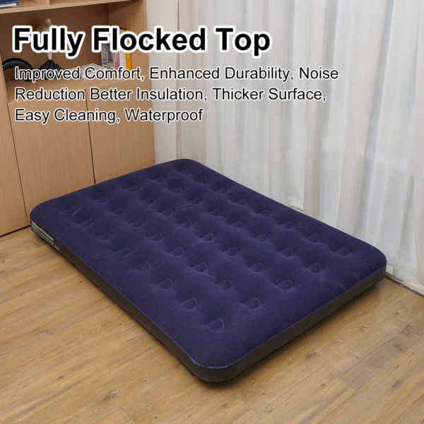 Single Size Air Mattress Inflatable Bed, Blow Up Mattress Camping Sleeping Pad - Image 2