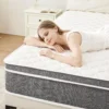 Queen Mattress, 12 Inch Hybrid Mattress - Pocketed Coils - Targeted Pressure Relief, Advanced Motion Isolation, Mattresses